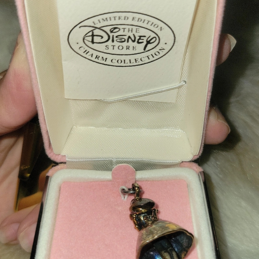 Disney Charm Collection Silver and Black Pendant